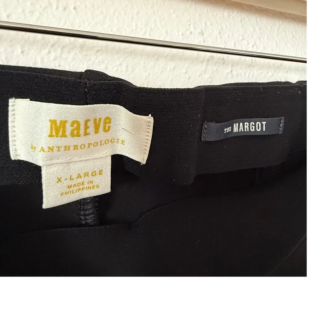Anthropologie Maeve Margot Black Pants High Rise Tailored Trousers Size XL - Picture 5 of 6
